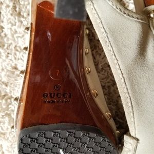 Suede Gucci heels